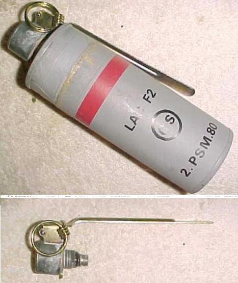 French F2 Gas Grenade - Click Image to Close